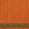 Sanskriti Vintage Green/Orange Sarees Blend Silk Woven Premium Sari Craft Sustainable Fabric