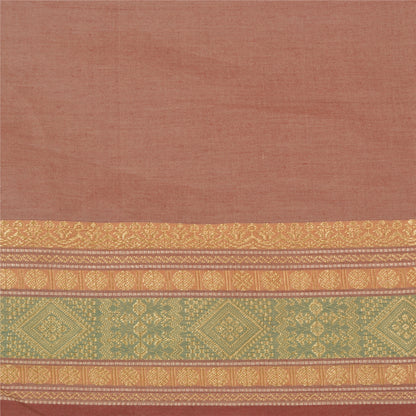 Sanskriti Vintage Pink Indian Sarees Blend Silk Woven Premium Sari Craft Sustainable Fabric