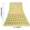 Sanskriti Vintage Cream Indian Sarees Cotton Silk Woven Premium Sari 5 YD Sustainable Fabric