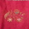 Sanskriti Vintage Pink/Brown Sarees Cotton Silk Woven Brocade Sari Craft Sustainable Fabric