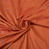 Sanskriti Vintage Rusty Orange Sarees Blend Silk Hand-Woven Sari Craft Sustainable Fabric