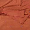 Sanskriti Vintage Rusty Orange Sarees Blend Silk Hand-Woven Sari Craft Sustainable Fabric