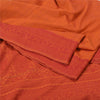 Sanskriti Vintage Orange Sarees Blend Silk Woven Premium Sari Craft 5 YD Sustainable Fabric