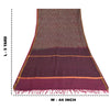 Sanskriti Vintage Purple/Brown Indian Sarees 100% Pure Silk Woven Sari Sustainable Fabric