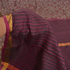 Sanskriti Vintage Purple/Brown Indian Sarees 100% Pure Silk Woven Sari Sustainable Fabric