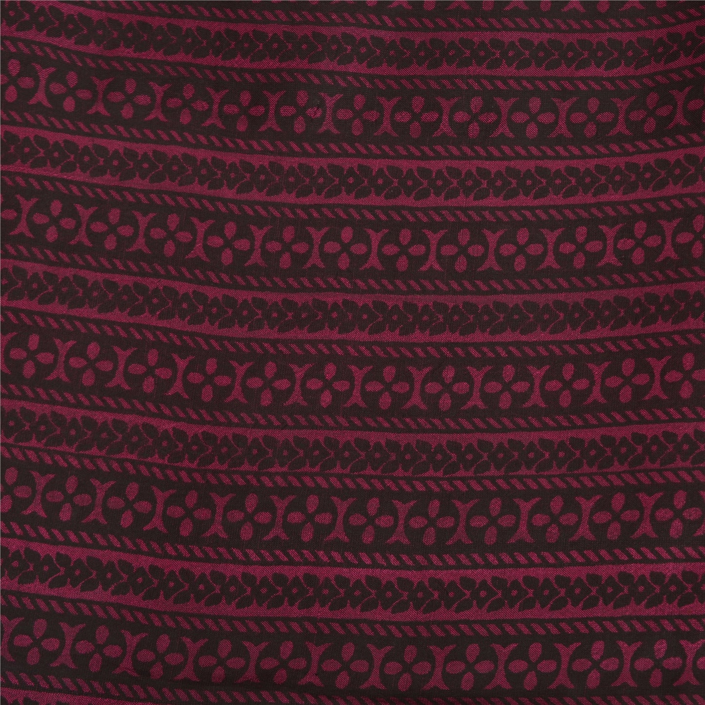 Sanskriti Vintage Purple/Brown Indian Sarees 100% Pure Silk Woven Sari Sustainable Fabric