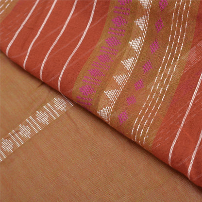 Sanskriti Vintage Heena-Green Sarees Blend Silk Hand-Woven Begumpuri Sari Sustainable Fabric