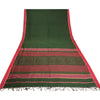 Sanskriti Vintage Green/Pink Sarees Pure Cotton Hand-Block Printed Sari Sustainable Fabric