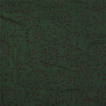 Sanskriti Vintage Green/Pink Sarees Pure Cotton Hand-Block Printed Sari Sustainable Fabric