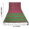 Sanskriti Vintage Purple/Green Sarees 100% Pure Silk Woven Premium Sari Sustainable Fabric
