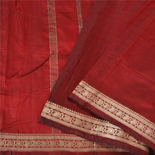 Load image into Gallery viewer, Sanskriti Vintage Red Sarees Pure Silk Woven Brocade/Banarasi Zari Sari Fabric
