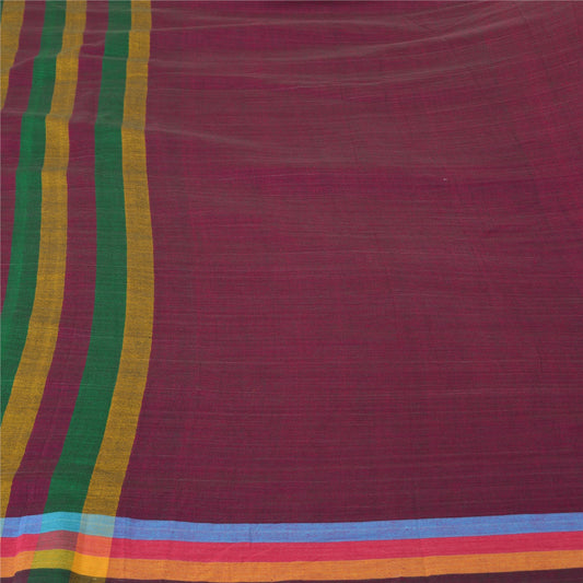 Санскритские винтажные разноцветные сари 100% чистый хлопок тканый премиальный сари устойчивая ткань