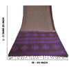 Sanskriti Vintage Purple/Brown Sarees Blend Silk Printed Premium Sari Sustainable Fabric