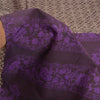 Sanskriti Vintage Purple/Brown Sarees Blend Silk Printed Premium Sari Sustainable Fabric