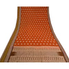 Sanskriti Vintage Orange/Brown Sarees 100% Pure Cotton Woven Premium Sari Sustainable Fabric