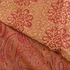 Sanskriti Vintage Dark Red Indian Sarees 100% Pure Silk Woven Sari 5 YD Sustainable Fabric