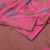 Sanskriti Vintage Pink Indian Sarees 100% Pure Silk Woven Sari Craft Sustainable Fabric