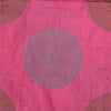 Sanskriti Vintage Pink Indian Sarees 100% Pure Silk Woven Sari Craft Sustainable Fabric