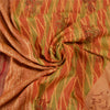 Sanskriti Vintage Peach Sarees 100% Pure Silk Hand-Block Print Sari Craft Sustainable Fabric