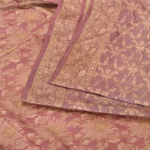 Load image into Gallery viewer, Sanskriti Vintage Pink Sarees 100% Pure Silk Woven Premium Sari Craft Fabric
