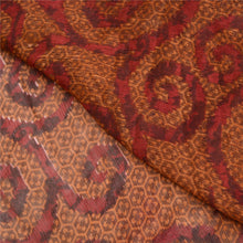 Load image into Gallery viewer, Sanskriti Vintage Dark Red Sarees Pure Chiffon Silk Embroidered Sari Fabric
