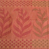 Sanskriti Vintage Pink Indian Sarees 100% Pure Silk Woven Sari Craft Sustainable Fabric