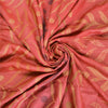 Sanskriti Vintage Pink Indian Sarees 100% Pure Silk Woven Sari Craft Sustainable Fabric