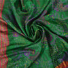 Sanskriti Vintage Pink/Green Sarees Pure Silk Woven Brocade/Banarasi Sari Sustainable Fabric