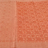 Sanskriti Vintage Peach Indian Sarees 100% Pure Silk Woven Sari 5 YD Sustainable Fabric
