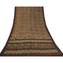 Load image into Gallery viewer, Sanskriti Vintage Multi Sarees Pure Chiffon Silk Hand Beaded Kantha Sari Fabric
