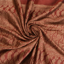 Load image into Gallery viewer, Sanskriti Vintage Copper Indian Sarees 100% Pure Silk Woven Premium Sari Fabric

