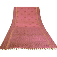 Load image into Gallery viewer, Sanskriti Vintage Pink Sarees Pure Silk Hand-Block Print Premium Sari 5yd Fabric
