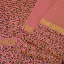 Load image into Gallery viewer, Sanskriti Vintage Pink Sarees Pure Silk Hand-Block Print Premium Sari 5yd Fabric

