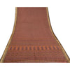 Sanskriti Vintage Pink Sarees Pure Cotton Block Printed Kota Doria Sari Sustainable Fabric