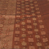 Sanskriti Vintage Copper Indian Sarees Blend Silk Woven Premium Sari Sustainable Fabric