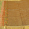 Sanskriti Vintage Brown/Cream Sarees Pure Organza Silk Woven Premium Sari Sustainable Fabric