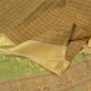Sanskriti Vintage Brown/Cream Sarees Pure Organza Silk Woven Premium Sari Sustainable Fabric