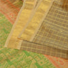 Sanskriti Vintage Brown/Cream Sarees Pure Organza Silk Woven Premium Sari Sustainable Fabric