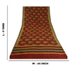 Sanskriti Vintage Red Bollywood Sarees Pure Georgette Silk Woven Sari Sustainable Fabric