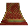 Sanskriti Vintage Red Bollywood Sarees Pure Georgette Silk Woven Sari Sustainable Fabric