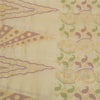 Sanskriti Vintage Ivory Indian Sarees Blend Silk Woven Sari Craft 5 Yard Sustainable Fabric