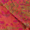 Sanskriti Vintage Pink Sarees 100% Pure Silk Woven Premium Sari Craft Sustainable Fabric