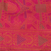 Sanskriti Vintage Pink Sarees 100% Pure Silk Woven Premium Sari Craft Sustainable Fabric