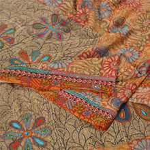 Load image into Gallery viewer, Sanskriti Vintage Multicolor Sarees Pure Crepe Silk Hand Beaded Sari Fabric
