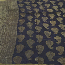 Load image into Gallery viewer, Sanskriti Vintage Purple Bollywood Sarees Pure Georgette Silk Woven Sari Fabric
