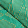 Sanskriti Vintage Green Indian Sarees 100% Pure Silk Woven Sari 5 YD Sustainable Fabric