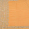 Sanskriti Vintage Blue Indian Sarees 100% Pure Silk Woven Sari 5 YD Craft Sustainable Fabric