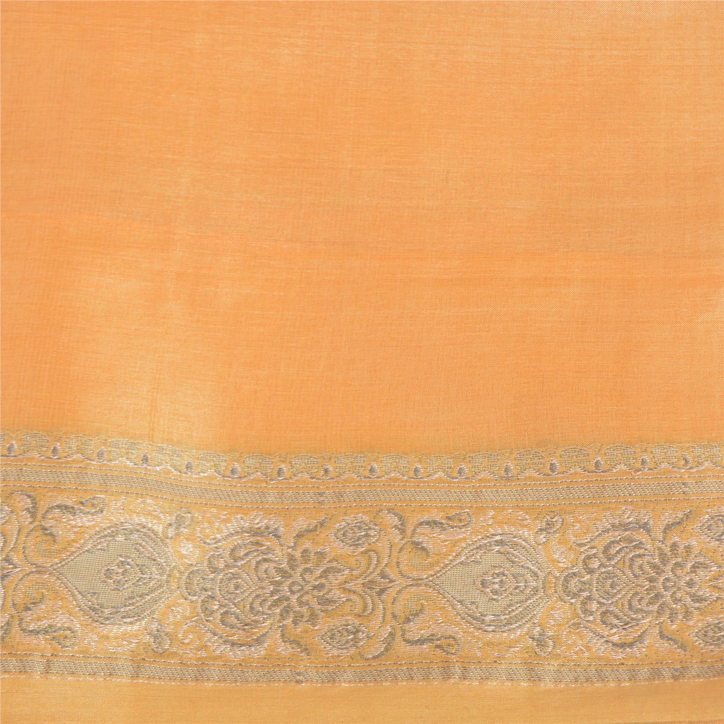 Sanskriti Vintage Blue Indian Sarees 100% Pure Silk Woven Sari 5 YD Craft Sustainable Fabric