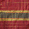 Sanskriti Vintage Blue/Dark Red Indian Sarees Blend Silk Woven Sari 5 YD Sustainable Fabric