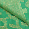 Sanskriti Vintage Green Indian Sarees 100% Pure Silk Woven Sari Craft Sustainable Fabric